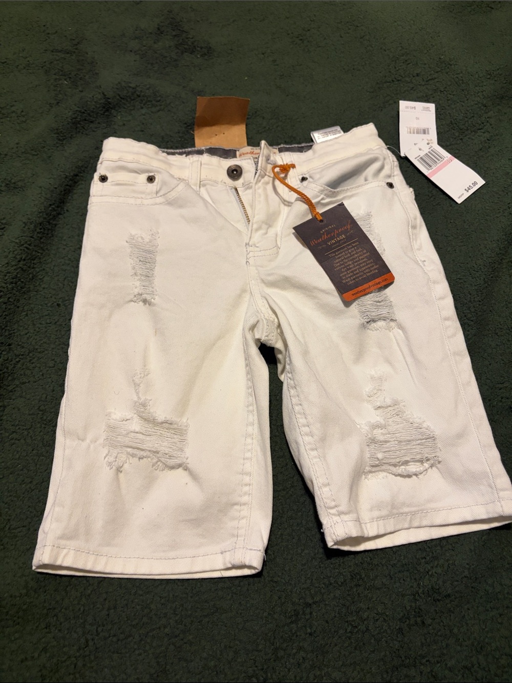 Weatherproof White Slim Fit Vintage Shorts